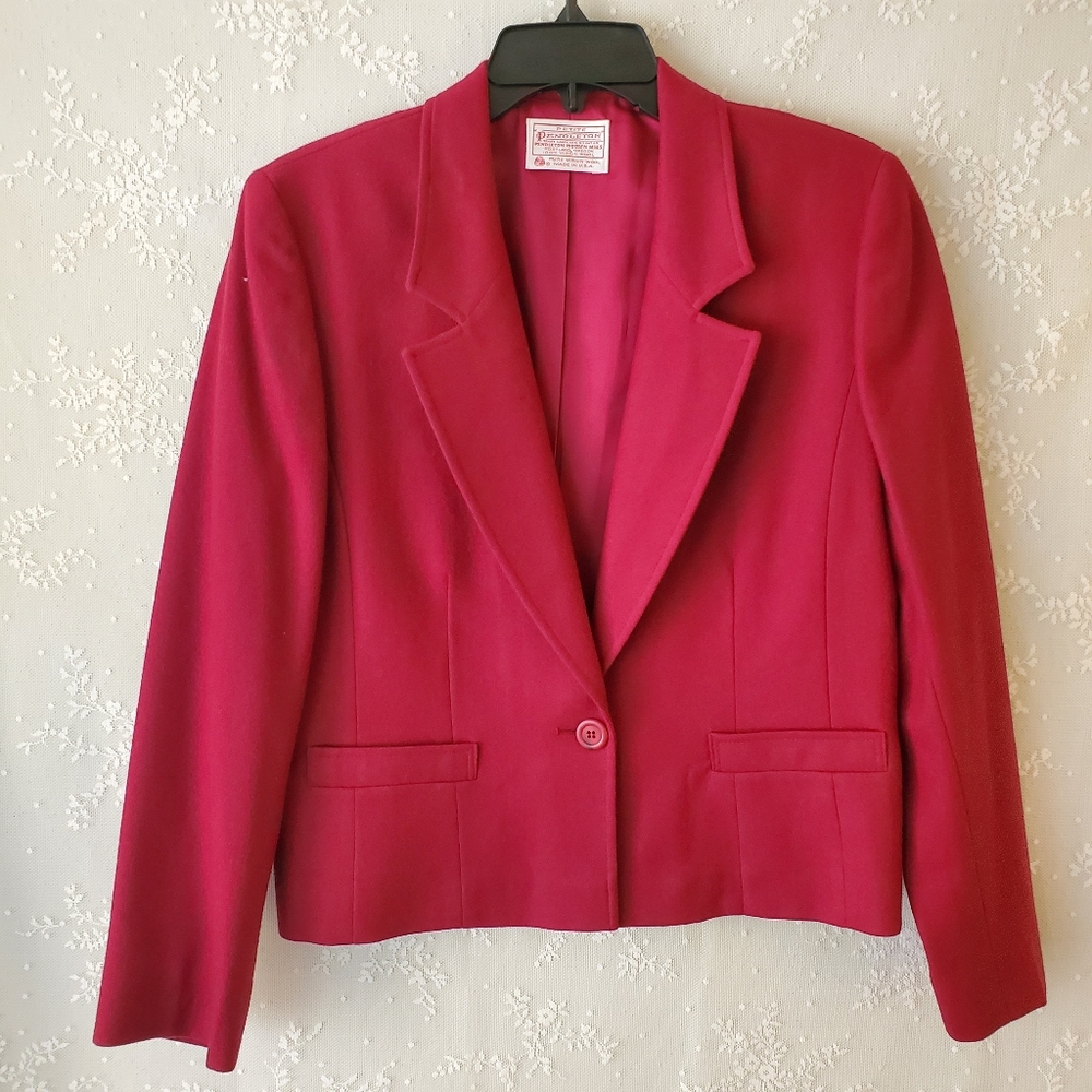 PENDLETON Virgin Wool Blazer Sz 12p!